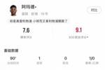 阿玛德本场数据：1粒进球，2次成功过人，传球成功率93%